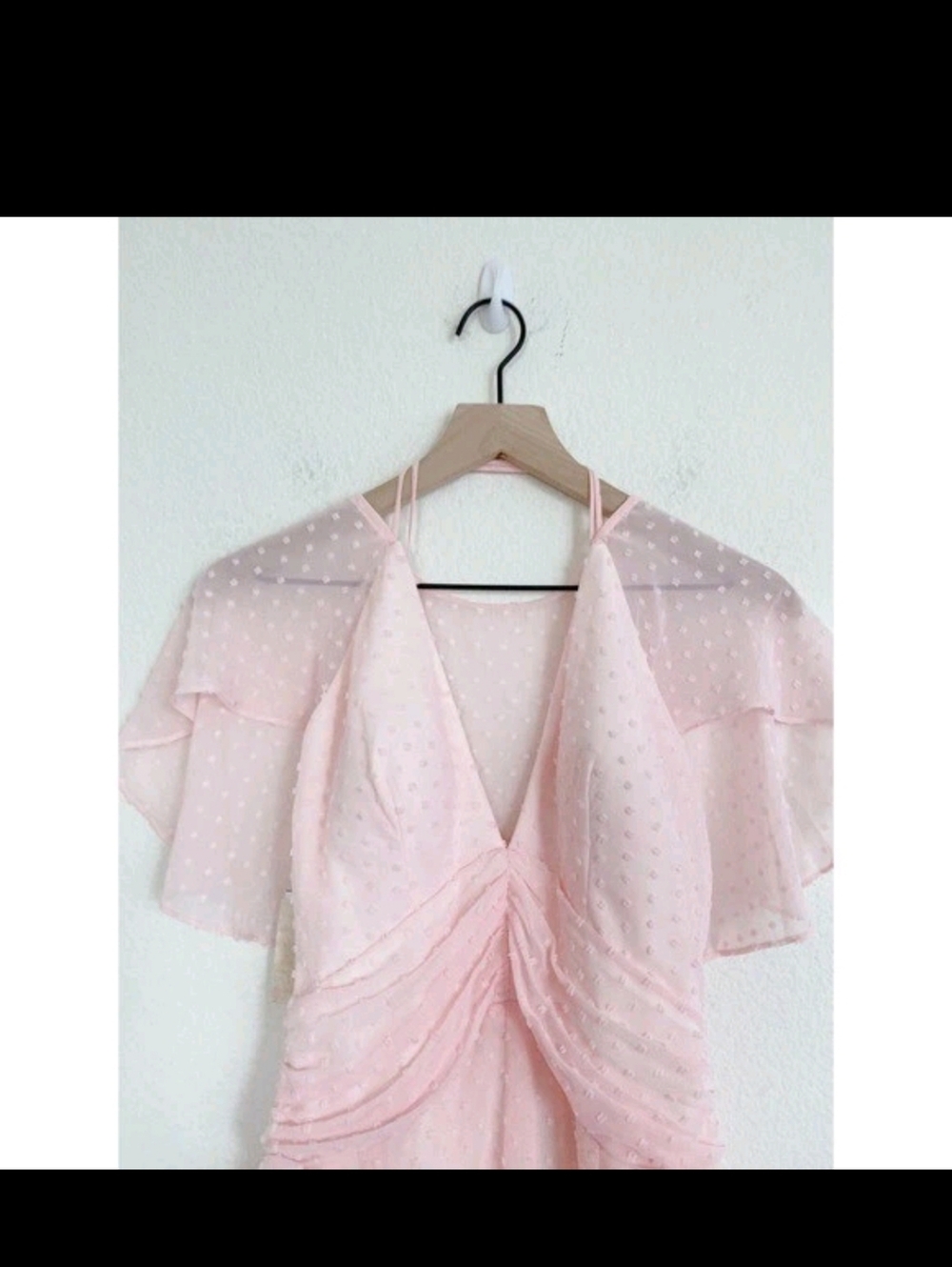 Katie May Blush Pink Swiss Dot Open Back Maxi Dress - Picture 5 of 16